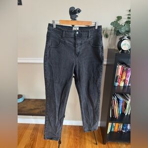Jordache Vintage Acid Wash Black Cher Mom Jeans Size 31 Denim Womens Jeans